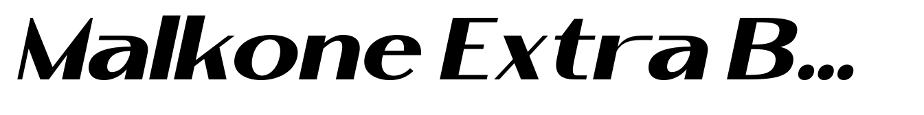 Malkone Extra Bold Italic